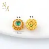 Contas Espaçadoras Coloridas Preservadas Banhadas a Ouro Zircônia Arco-Íris Cubo de Açúcar Acessórios de Joias Artesanais Versáteis para Colar Pulseira