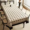 Mantel Impermeable y a Prueba de Aceite, No Lavable, Protector de Mesa Resistente al Calor, Estilo Francés Lujo Ligero Gama Alta Comedor Mantel de PVC