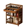Pequeño Gabinete Doméstico para Sala de Estar Mesa Auxiliar para Sofá, Mesa de Esquina, Gabinete Lateral, Mesa de Centro Pequeña, Estante para Almacenamiento de Té para Salón de Té