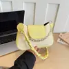 Bolsa linda para axila de macarrón, bolso cuadrado pequeño versátil de moda, bolso cruzado casual con estampado de estrellas, bolso elegante de un solo hombro