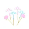Decorativo de Aniversário Inserção Decorativa Nuvem Bolo de Aniversário Pequeno Plug-in Decorativo Festa Criativa Decorativa Pacote de Confeitaria Decorativo