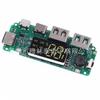 Módulo de carregamento de bateria de lítio 18650 com display digital 5V2.4A 2A 1A saída USB dupla com módulo de reforço de display