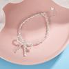 Super Flash Lazo Hecho a Mano Pulsera Plata Rota Primavera Verano Pequeña Transparente 2024 Explosiva Temperamento Único Joyería de Moda para Mujer