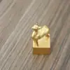 Sello latón macizo ciervo animal personalidad escritorio adornos cobre souvenir colección regalo antiguo regalo de cumpleaños