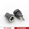 Enchufe de alimentación DC DC-022BA con ranura para hebilla 5.5*2.1 de alta corriente de dos pines vertical para orificio de 8 MM