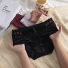 Ropa interior de mujer de cintura media-alta Sexy de niña pura Suave Ligera Satén Algodón Entrepierna Lujo Ligero Ligero Transpirable Encaje Shorts