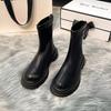 Botas Martin blancas delgadas para mujer 2023 Verano Botines franceses Botines cortos Primavera y otoño Invierno Botas Botas sencillas