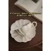 Juego de Tazas de Café Retro Jingdezhen Estilo Europeo Pequeña Taza de Cerámica de Lujo Creativo Pastoral Juego de Té de la Tarde Té Floral