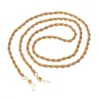 Joyería de Venta Caliente Transfronteriza Estilo Celebridad de Internet Retro Cadena para Gafas Colgante de Cuello Cadena Retorcida de Metal Hebilla de Silicona Antideslizante Cuerda para Gafas
