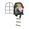 Duende Enano Navideño del Fabricante con Violín Brillante, Adorno Decorativo para Colgar en Árboles de Exterior, En Stock