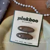 Nuevo Estilo Coreano Otoño Pinza de Pelo Simple de Cuero Pinza de Pico de Pato Lateral para Niños Accesorio para el Cabello Pinza Lateral Girly de Gama Alta
