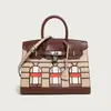 Bolso de Lujo Pequeño para Casa de Cuero Suave Platino 2024 Nuevo Patrón de Cocodrilo Bolso de Cuero Suave para Mujer Hombro Cruzado Bolso Colorblock