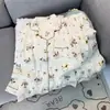 2026 Nuevo Set de Dos Piezas para Niñas Popular de Algodón Nube Dulce Pijama de Manga Larga y Pantalón Largo Ropa para el Hogar