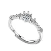 Diseño de Nicho Diamante Rai Diamante Flash Coreano Anillo Versátil Personalizado de Lujo Ligero con Sentido de Gama Alta Anillo para Mujer Estilo Frío de Ins