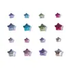 Nuevos y Modernos Rhinestones de Mono Estrella de Colores Brillantes Estrella de Cinco Puntas de Fondo Plano Decoraciones de Arte de Uñas de Vidrio K9 Venta al Por Mayor