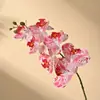 Flor artificial Phalaenopsis húmeda impresión 3D alta calidad blanca 9 DIY regalo individual a mano flor mariposa biónica
