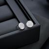 Aretes Redondos con Incrustaciones de Diamante para Niños, Aretes Atractivos y de Moda para Mujeres, Joyería Versátil de Alta Gama al por Mayor