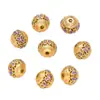 Cobre Gota de Aceite Calado Flor Cuentas Hecho a Mano DIY Pulsera Espaciador de Pulsera Accesorios de Joyería Accesorios de Cuentas Sueltas Material