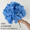 Ramo de hortensias de cinco cabezas, flores artificiales para decoraciones de boda, arreglos florales para salones de boda, flores artificiales multicolores para decoración del hogar, venta al por mayor