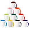 Suministro directo de fábrica, taza de cerámica con revestimiento de grado A, taza de transferencia térmica de 11 oz, impresión de logotipo por sublimación, personalización de taza