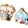 Colgantes de Madera de Dibujos Animados, Merchandising de Celebridades de Anime, Colgantes de Madera con Grabado Láser, Llaveros de Imitación de Goma, Hecho a Medida
