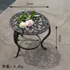 Jardinería de Patio de Hierro Forjado Estilo Europeo Soporte de Flores de Hierro Forjado Sala de Estar de Pie Maceta de Hierro Fundido Soporte para Bonsái Almacenamiento Balcón Creativo