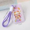 Lindo Tarjetero Estilo Anime para Estudiante Personalizado con Cordón, Insignia de Empleado, Insignia Escolar, Tarjeta de Acceso de Dibujos Animados, Tarjeta de Comida al por Mayor