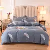 Conjunto de cama de quatro peças, 100% algodão, qualidade A, espessado e escovado para maior conforto, adequado para outono e inverno, atacado e dropshipping disponíveis do fabricante para vendas transfronteiriças