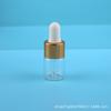 En stock 5ml10ML botella de vidrio de muestra transparente marrón botella cuentagotas rafting embotellado de aceite esencial venta al por mayor