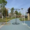 Accesorios de hierro forjado para bodas línea anillo de cortina estante telescópico corona de perlas de hierro forjado guía de camino decoración de fondo de escenario