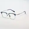 8162 Óculos de Sobrancelha de Titânio Estilo Designer de Shenzhen com Armação Grande de 160mm