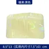 8*13 saco de embalagem dourado e prateado spot adesivo de carro com letra chaveiro saco plástico transparente suprimentos para nail art saco auto-selante