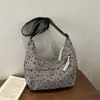 Bolsa de Hombro o Axila Casual de Moda con Lazo Nuevo de Pana Estilo Coreano Artístico 2026
