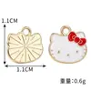 Hello Kitty Colgante Esmaltado de Aleación Charm Colgante para Pulsera DIY Accesorios Colgantes Decorativos para Joyería Bolsos Llaveros