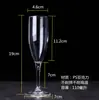 Copa de Vino Tinto Acrílica Transparente Copa de Champaña Copa de Vino Goblete de Plástico Copa de Brandy para Bar Copa de Vino Blanco