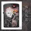 Novo isqueiro a querosene de alta aparência, celebridade da internet de anime, personalizado e criativo, à prova de vento com roda de amolar, tema de anime, atacado