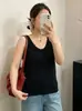 Top sin mangas de punto versátil para mujer de talla grande, estilo otoño 2026, ropa exterior e interior para mujer de talla grande