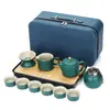 Juego de Té Portátil para Viaje Traje al por Mayor Logo Juego de Té Kung Fu Regalo de Negocios al Aire Libre Juego de Té al por Mayor Simple