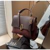 Bolso de mano retro esmerilado de gran capacidad para mujer, popular en otoño e invierno, nuevo y moderno bolso bandolera combinable para mujer.