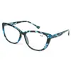 Gafas de Moda Populares con Montura Ojo de Gato Transfronterizas para Posar Sin Maquillaje Montura Estampado de Leopardo Gafas de Moda para Mujer Gafas Decorativas 217 004