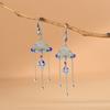 Pendientes de Mujer de Plata S925 Rey Ciervo Dorado Elegantes Antiguos Cloisonne Xiangyun Jade Hetian Ágata Loto Fénix