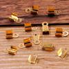 20 g/pacote 7 cores 5x8mm Acessórios para joias DIY colar corda de couro fecho fecho fecho clipe de fio fivela de bolsa com língua