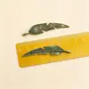 Acessórios para Joias de Liga DIY Metal Pena Folha Pingente Colar Pulseira Decoração de Presente Material Pingente