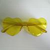 Moda Gafas de Sol de una Pieza con Forma de Corazón, Gafas de Corazón Melocotón de Colores Caramelo, Gafas de Amor de una Pieza Europeas y Americanas Transfronterizas, Gafas de Baile