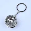 Llavero de modificación de coche turbocargado cabeza de engranaje amortiguador disco de freno pistón de motor rotor llavero