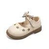 Zapatos de Princesa para Bebé Dama Flor 2024 Primavera/Verano Nuevo Estilo Zapatos de Cuero para Niñas Venta al por Mayor Comercio Exterior Zapatos de Cuero para Niños Suela Suave Modernos