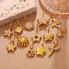 Acessórios de Joias Europeus e Americanos Transfronteiriços de Alto Padrão com Pingente de Estrela e Lua e Anjo com Diamantes Brilhantes e Design de Sol e Flecha