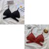 Nuevo Estilo Sujetador de Espalda Hueca para Estudiantes, Cruzado, Sujetador Inalámbrico, Bandeau Fino de Verano