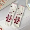 Meias de veludo de vison meias femininas tubo de pelúcia outono e inverno quente coral lã meias de dormir engrossadas bonito casa meias de dormir