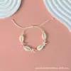 Pulsera Estudiante Tejida a Mano con Conchas Naturales, Pulsera de Tobillo con Cuentas de Estrellas de Mar Coloridas, Estilo Marino Europeo y Americano, Transfronterizo, Venta Caliente